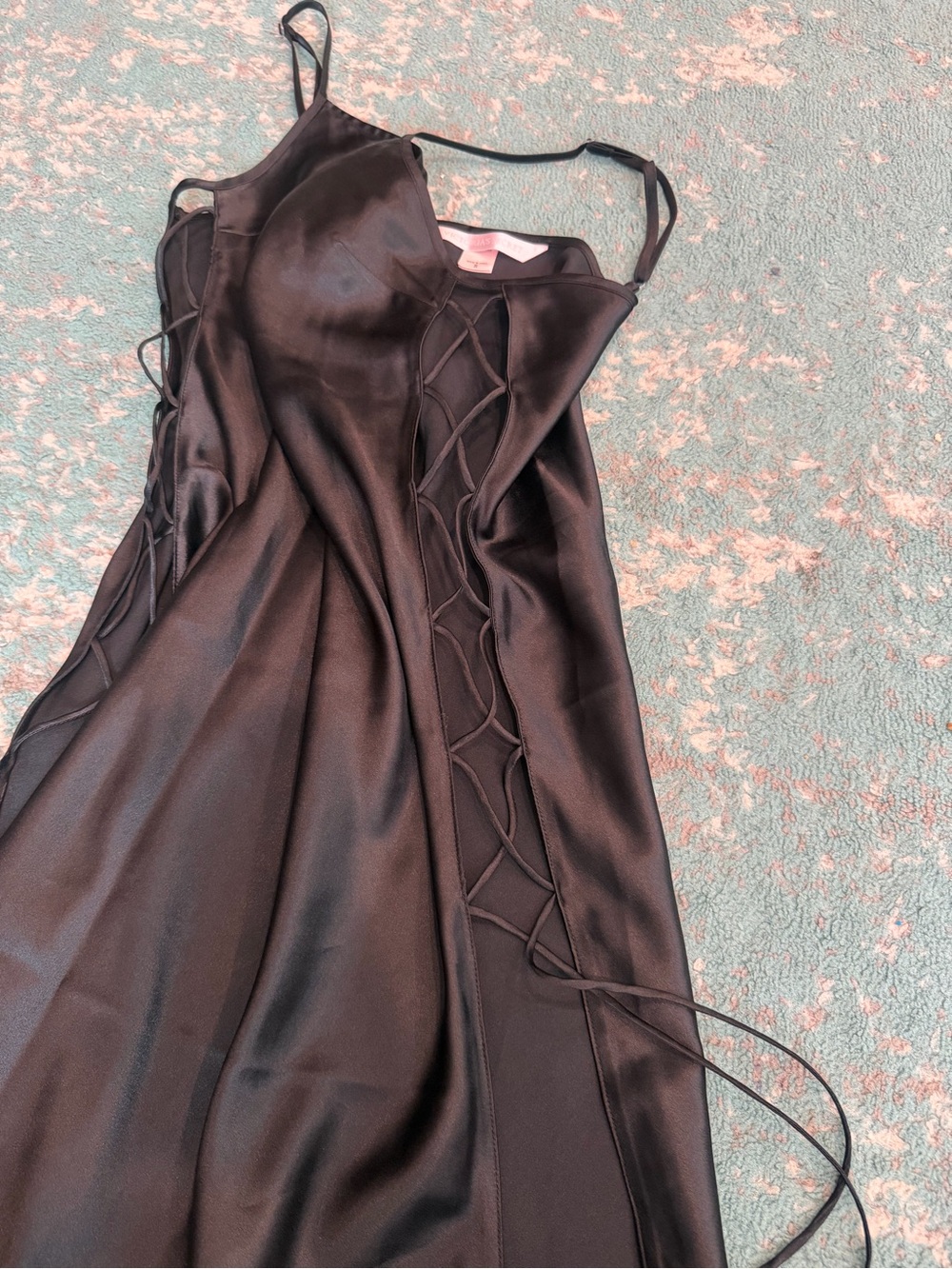 Y2K VS Black Lace-Up Slip Dress - Women Intimates & Sleepwear - Picture 3 of 6